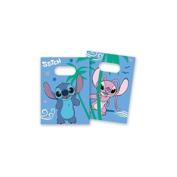 Fiesta Geschenktasche Stitch, blue, 4 Stück, Papier FSC
