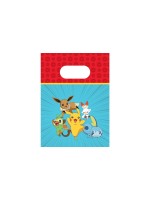 We fiesta Party Sac cadeau Pokemon 4 Pièce/s, Multicolore