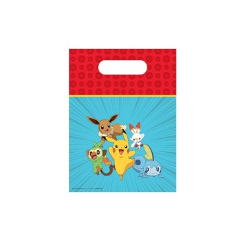 Fiesta Geschenktasche Pokemon, 6 Stk, Plastik