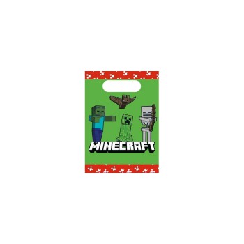 Fiesta Geschenktasche Minecraft, 4 Stk, Papier FSC