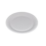 Webstar Assiettes jetables 23 cm, 100 Pièce/s, Blanc