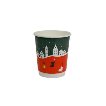 Webstar Kartonbecher 2dl 25 tk, doppelw., Weihachtssujet, Grösse 80x90mm