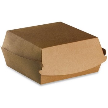 Webstar Hamburger-Box 100Stk, Karton, braun, 120 x 116 x 70 mm