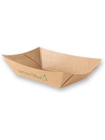 Webstar Kartonschale braun 50 Stk, with PLA, 200 x 138 x 52 mm, 800 ml