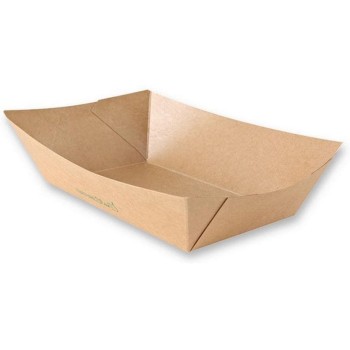 Webstar Barquette à snacks Tasty 1200 ml papier kraft brun 50 Pièce/s