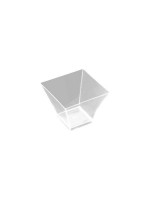 Webstar Mini-Schale Pagoda 25 Stk, PS, transparent, 90 ml, 62 x 62 mm