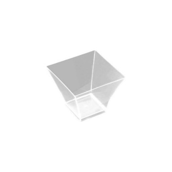 Webstar Mini-Schale Pagoda 25 Stk, PS, transparent, 90 ml, 62 x 62 mm Webstar Mini-Schale Pagoda 25 Stk, PS, transparent, 90 ml, 62 x 62 mm