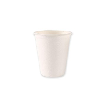 Getränke-Becher Bagasse, 50 Stk. weiss, 2 dl 80mm