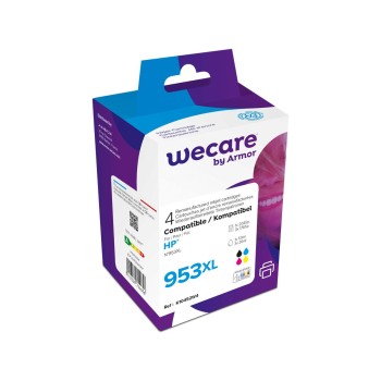 wecare pack, ink 953XL rebuilt CMYBK L0S70AEWE p.HP OJ Pro 8710 53/3x26ml