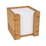 WEDO Zettelbox Bambus-Serie, 900 Blatt, for Blätter 9 x 9 cm