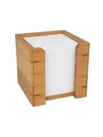 WEDO Zettelbox Bambus-Serie, 900 Blatt, for Blätter 9 x 9 cm