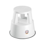 WEDO Tabouret à roulettes Step Plastique, blanc