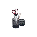 WEDO Stiftehalter Office-Serie Schwarz, im Gitter-Look, 2er Set
