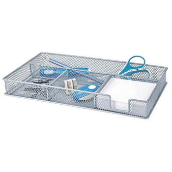 WEDO Stiftehalter Office-Serie silver, im Gitter-Look, Grösse 29 x 16 x 4cm WEDO Stiftehalter Office-Serie silver, im Gitter-Look, Grösse 29 x 16 x 4cm