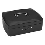 Wedo Geldkassette with Zahlenschloss, 25x19, 7 Fächer, black , 25x19x9 cm