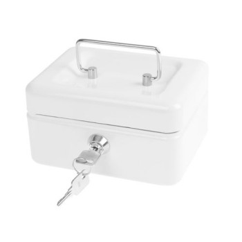 Wedo Geldkassette, 15.2x11.5x8.0cm, 4 Fächer, white Wedo Geldkassette, 15.2x11.5x8.0cm, 4 Fächer, white