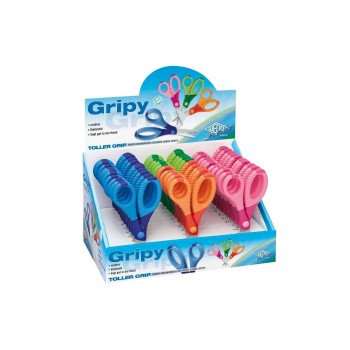 Wedo Kinderscheren Display Gripy, 30 Stück, Länge 13 cm, Runde Spitze