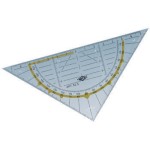 WEDO Triangle 16cm, sans pognée, transparent, carton de 10 pièces
