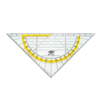 WEDO Geo-Dreieck 16cm, ohne Griff, transparent, Inhalt: 10 Stk.