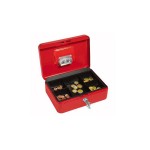 Wedo Geldkassette, 25 x 18 x 9 cm, rot