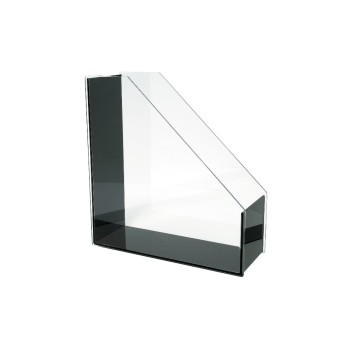 WEDO Magazine Rack A4 size A4, Crystal clear acrylic combined with deep black WEDO Magazine Rack A4 size A4, Crystal clear acrylic combined with deep black