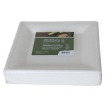 Weita Teller gross quadratisch weiss, 260x260mm, 50 Stück, Zuckerrohr