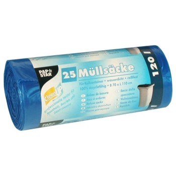 Weita Kehrichtsack 120L/blue, Pack à 25 Stk,o. Verschluss