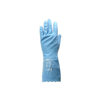 Reinigungshandschuh M, blue, blue, vinyl