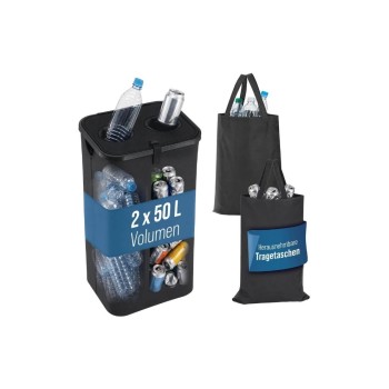 EASYmaxx Pfandflaschen Sammelbehälter 100l, Recyclingtasche, Sammelbehälter Flaschen