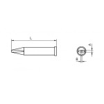 Weller Lötspitze XT A, pour Lötkolben WXP 120