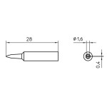 Weller Lötspitze XNT A, pour Lötkolben WXP 65