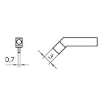 Weller Lötspitze RTW 3, pour Entlötpinzette WXMT