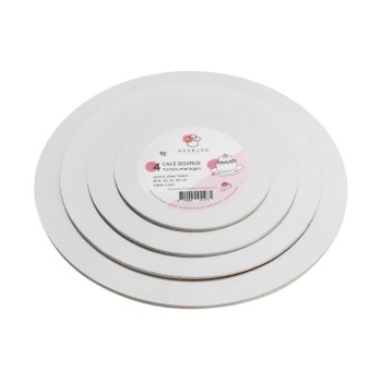 Wenburg Premium Supports à gâteaux, set de 4 - Or & Sibre