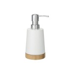 Wenko Distributeur de savon Bambou 330 ml, Blanc