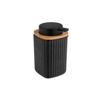 Wenko Distributeur de savon Rotello 250 ml, Noir Wenko Distributeur de savon Rotello 250 ml, Noir