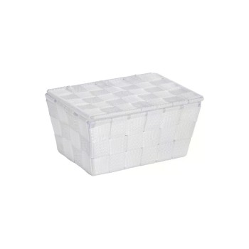 Wenko Badkorb Adria mit Deckel, Polypropylen, Weiss Wenko Badkorb Adria mit Deckel, Polypropylen, Weiss