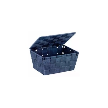 Wenko Badkorb Adria mit Deckel, Polypropylen, Dunkelblau Wenko Badkorb Adria mit Deckel, Polypropylen, Dunkelblau