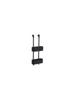 Wenko Caddie de douche Noir/Noir mat, Acier inoxydable