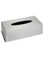 Wenko Boîte de mouchoirs cosmétiques Argenté, Acier inoxydable