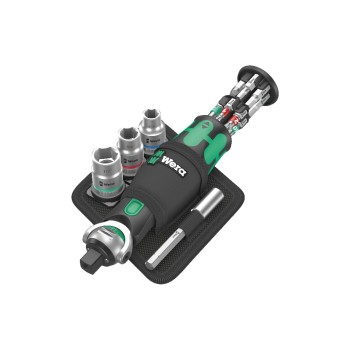 Wera 8009 Zyklop Pocket Imperial Set 2, Spezial-Kombinationsantrieb 3/8