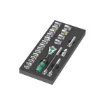 Wera Jeu de cliquets 8000 B Zyklop 9721 Insert en mousse, 23 pièces