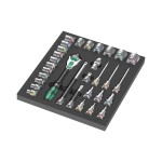 Wera Jeu de cliquets 8000 C Zyklop 9722 Insert en mousse, 31 pièces