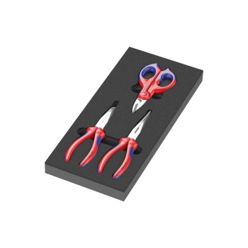 Wera Jeu de pinces Knipex 9781 Kit de mousse 2, 3 pièces Wera Jeu de pinces Knipex 9781 Kit de mousse 2, 3 pièces