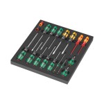 Wera Jeux de tournevis 9710 Kit de calage en mousse 1, 18 pièces