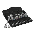 Wera Zyklop Metal-Knarrensatz 1/4, 8100 SA 8 mit Umschalthebel