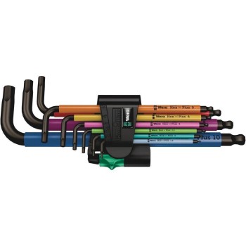 Wera Winkelschlüsselsatz BlackLaser, 950/9 Hex-Plus Multicolour 1