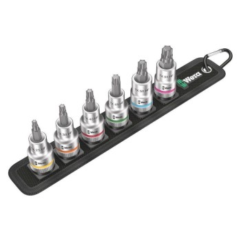 Wera Belt C 3 TORX HF Zyklop Bitnuss-Satz, 6-teilig, TORX, m.Haltefunktion, 1/2