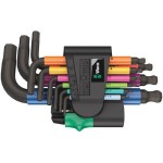 Wera 950/9 Hex-PlusMulticolour 2, Winkelschlüsselsatz, 9-teilig