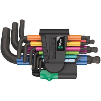 Wera 950/9 Hex-PlusMulticolour 2, Winkelschlüsselsatz, 9-teilig