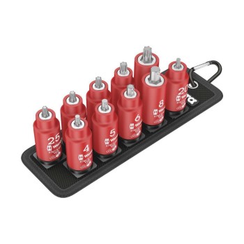 Wera Clé à douille Belt B VDE 1 Zyklop 3/8 10 pièces Wera Clé à douille Belt B VDE 1 Zyklop 3/8 10 pièces